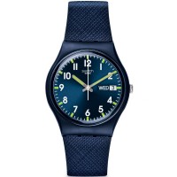Swatch Unisex Sir Blue Strap Watch GN718