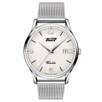Tissot Mens Heritage Visodate Cream Dial Mesh Bracelet Watch T118.410.11.277.00